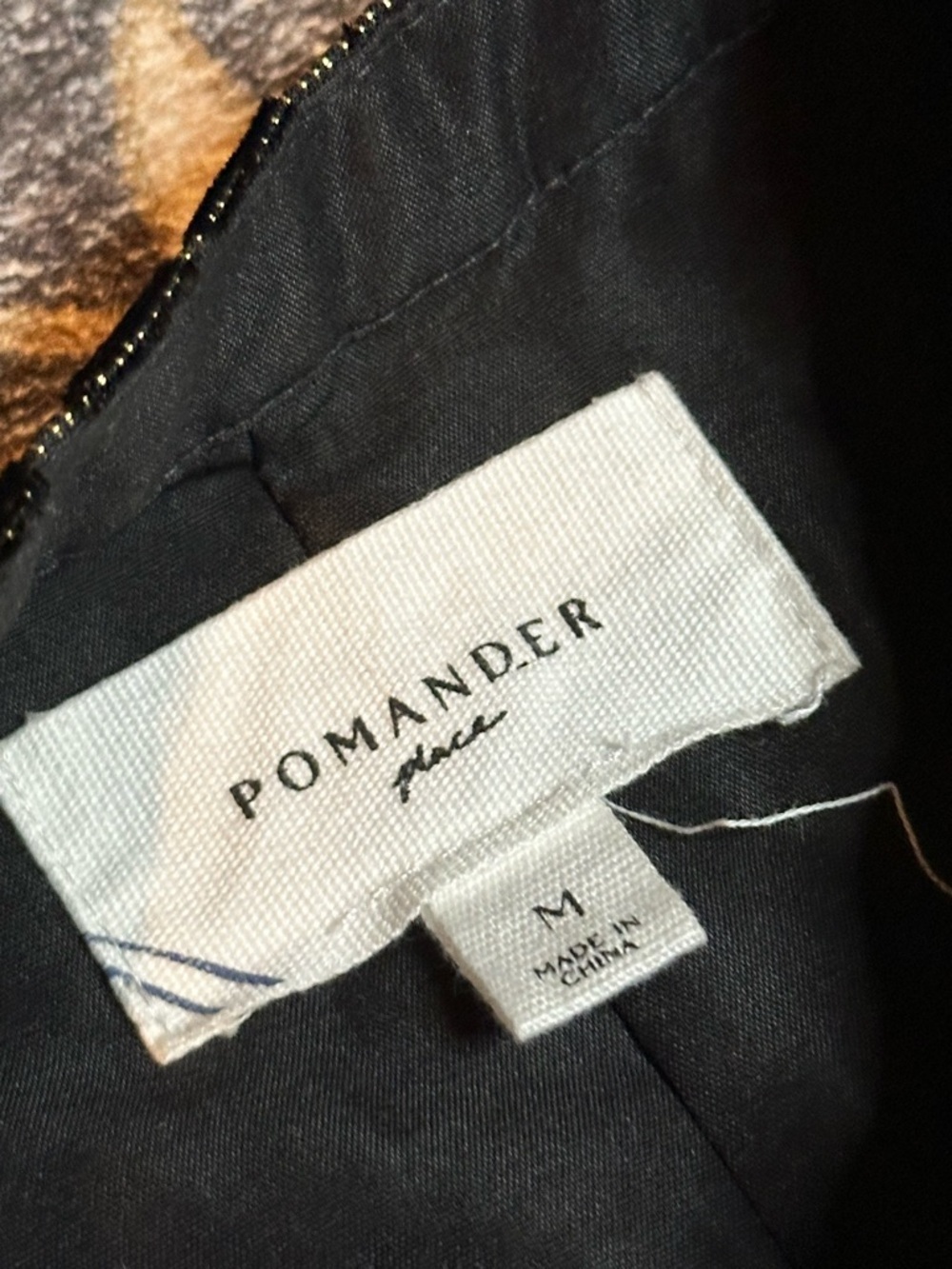 Pomander Place Metallic Velvet Burnout Samantha Dress M - Picture 7 of 7